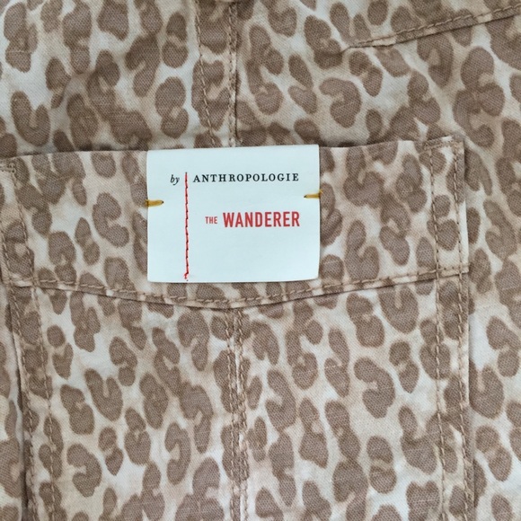 Anthropologie animal print cheetah pants tan 27 - Picture 10 of 16